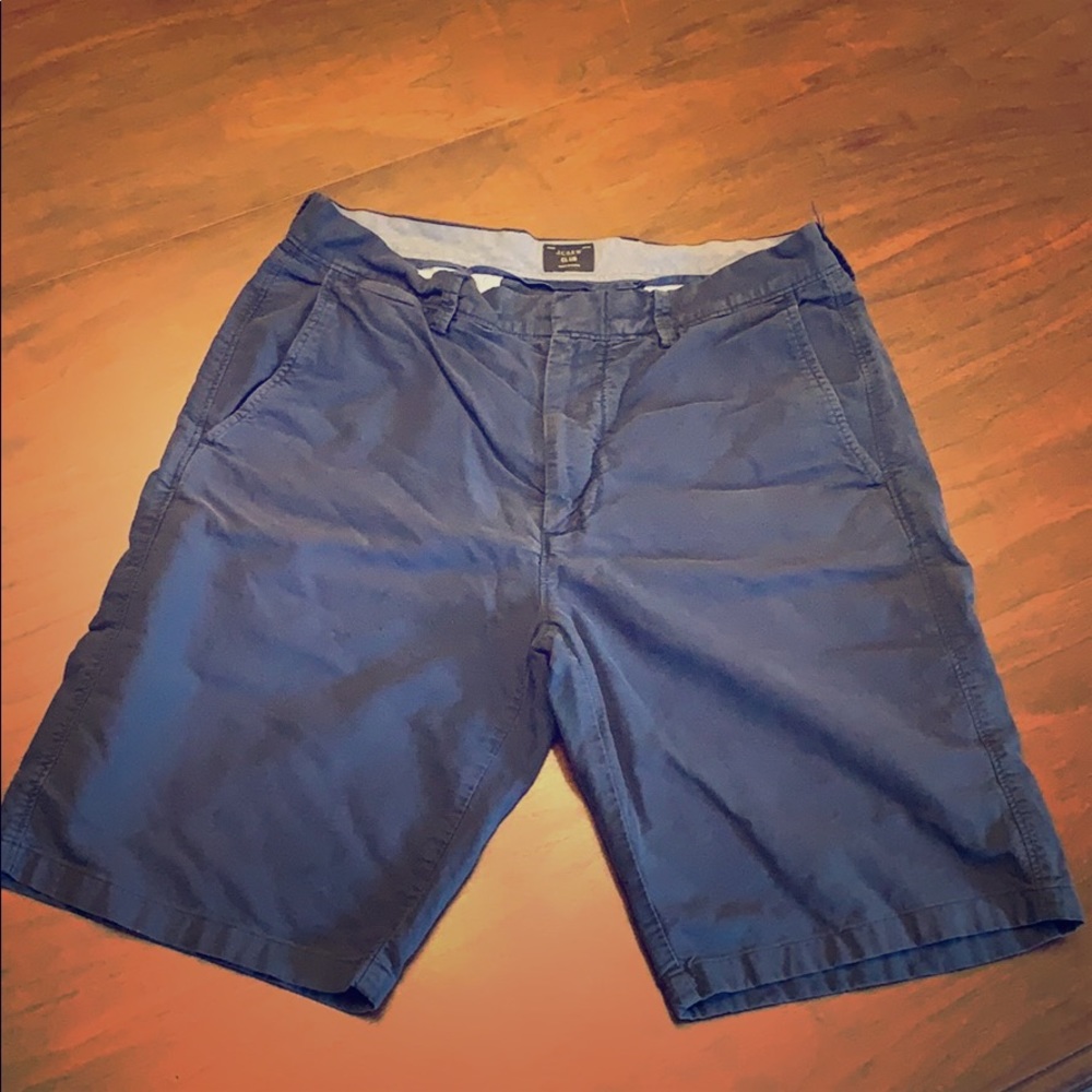 J. Crew Club Shorts 31 Waist 10.5” Inch Navy Cott.